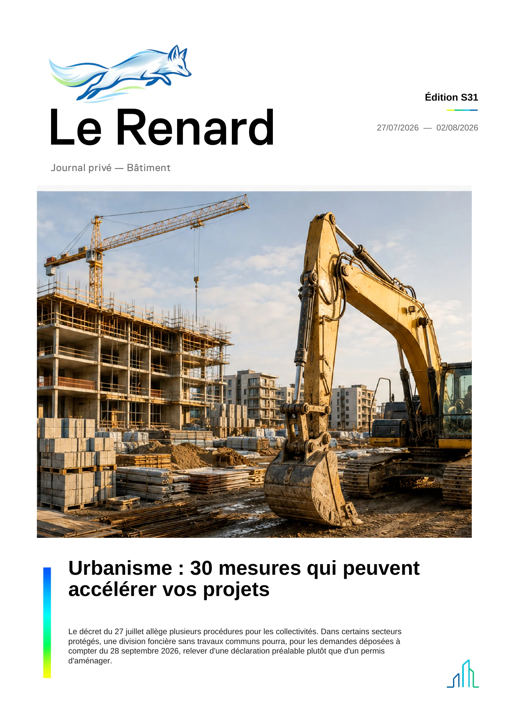 Couverture d’une édition du journal Le Renard